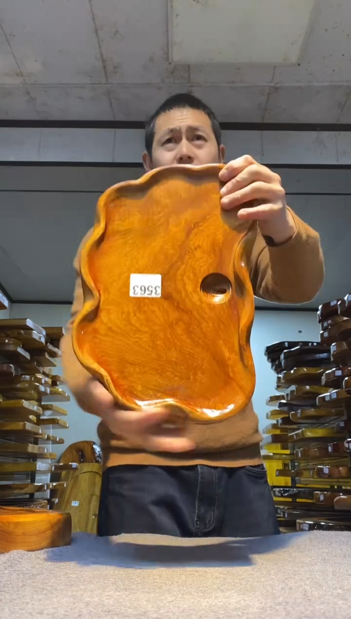 实木茶盘 一物一拍（不含配件）