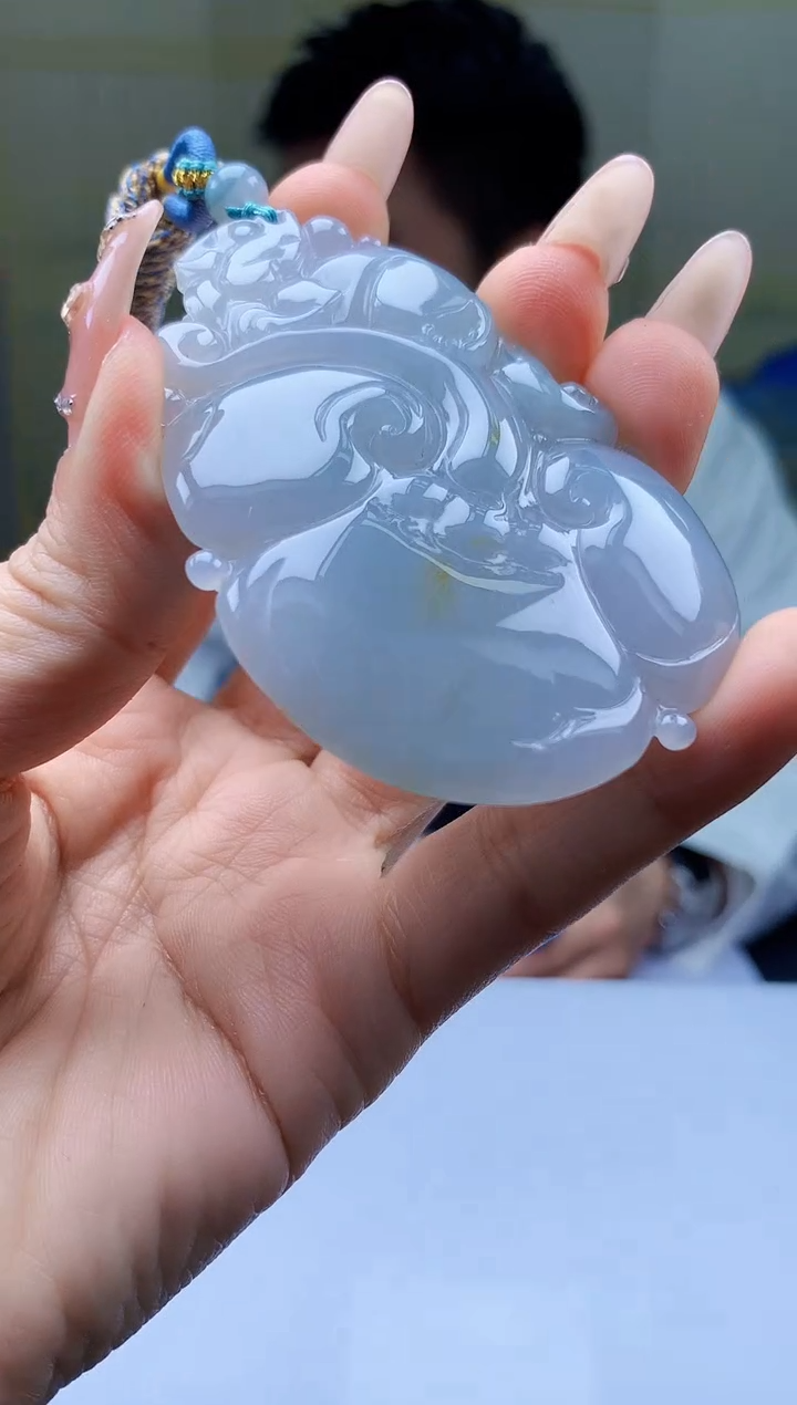 【闪购商品】定制翡翠未镶嵌5028ty-毛货挂件68