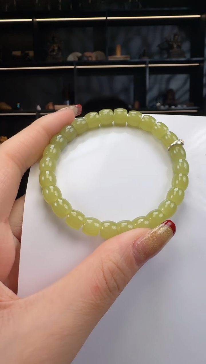 【闪购商品】和田玉1未镶嵌8mm黄口极致手串