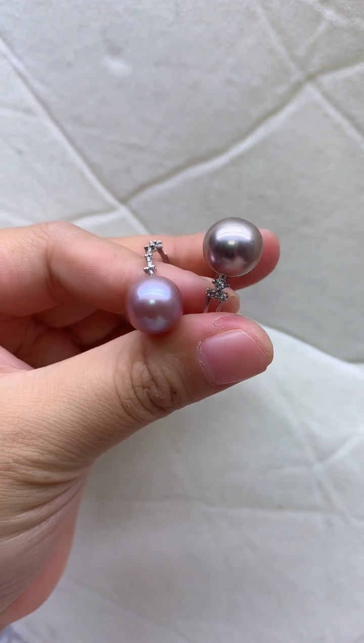 【闪购商品】淡水珍珠戒指银S925镶嵌多发其一