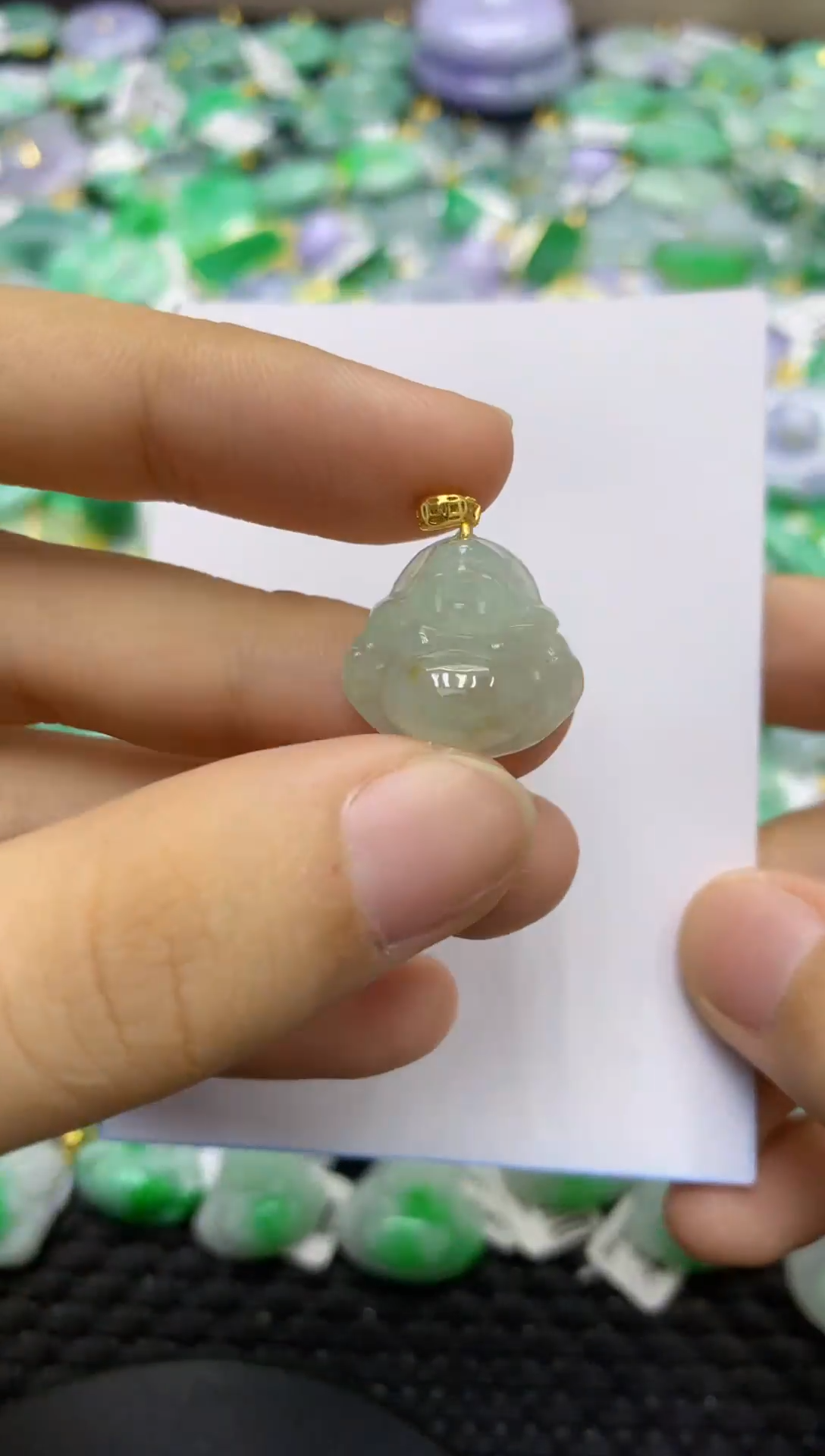 颈饰未镶嵌翡翠天然缅甸翡翠A货