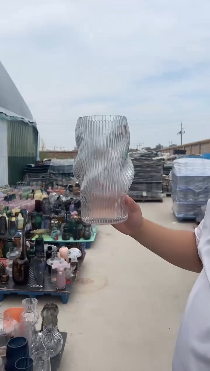 玻璃花瓶用于客厅桌面插花装饰