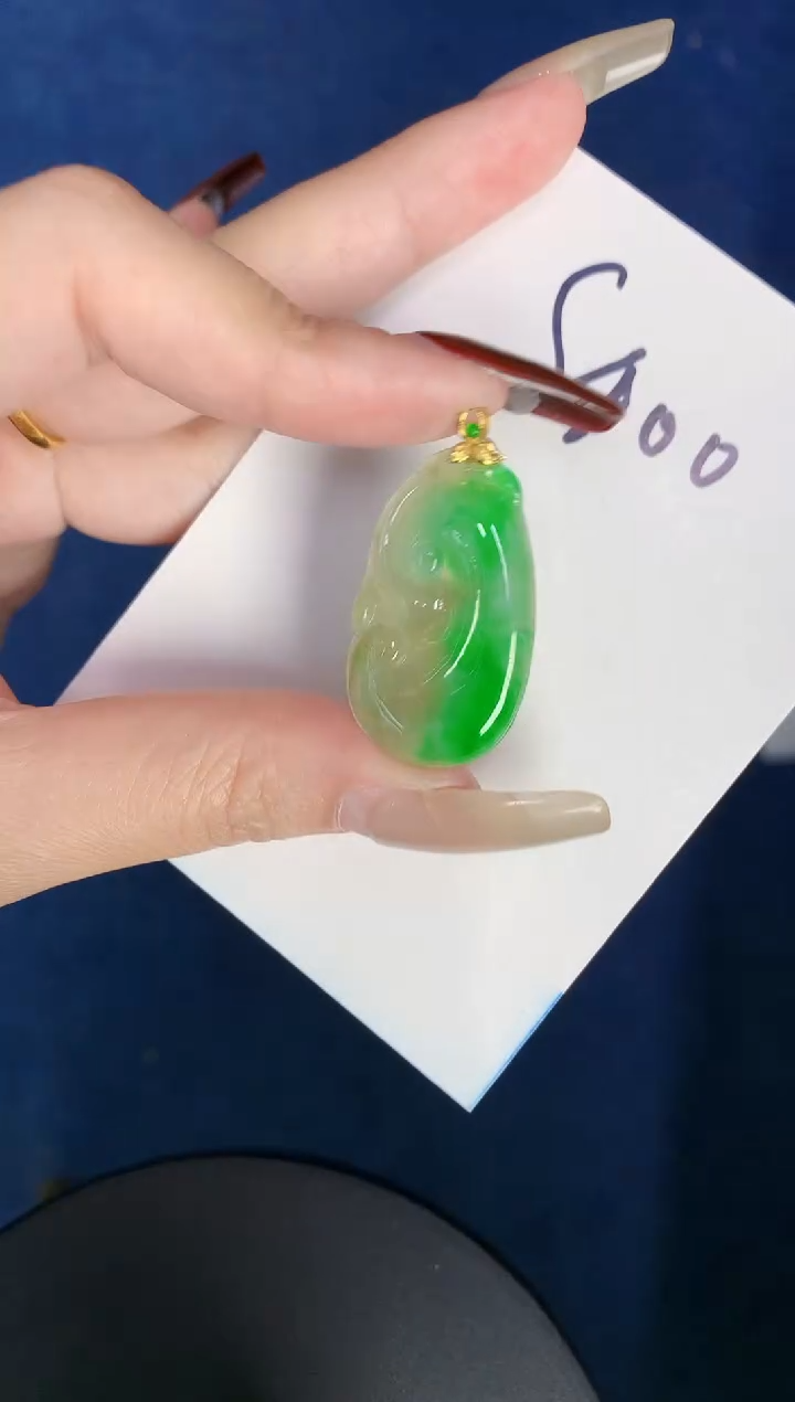 【闪购商品】翡翠颈饰18K金镶嵌0000000000