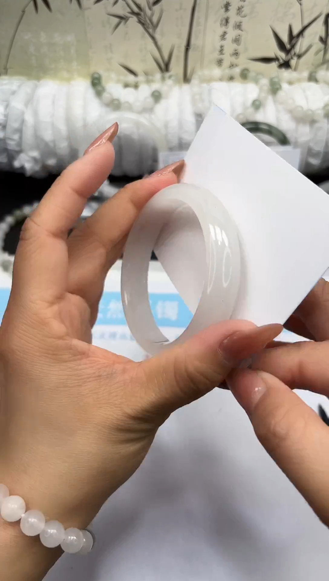 未镶嵌手镯石英质玉A55-57/58/59