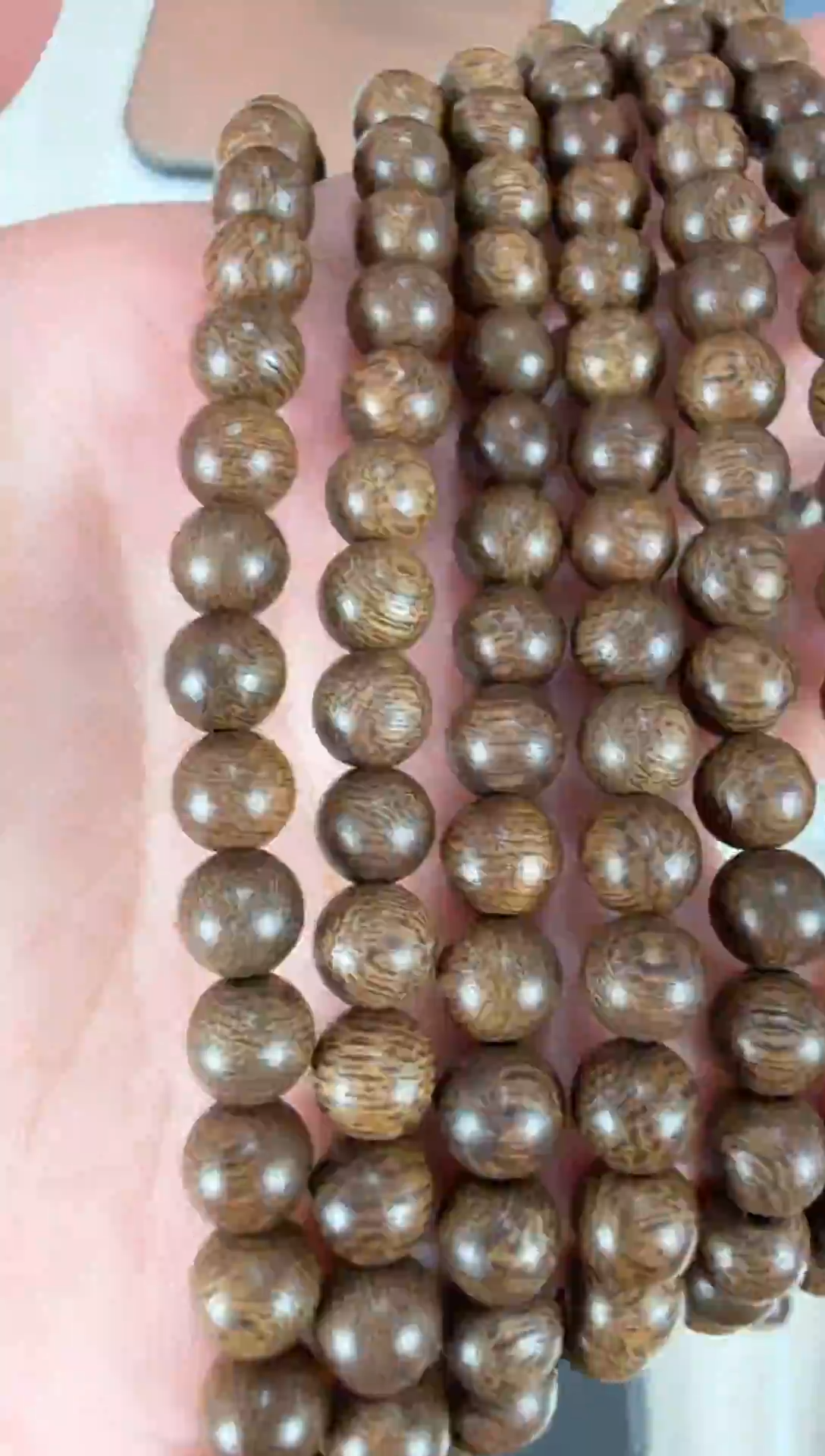 沉香沉香碎屑03沉香沉水浮圆珠多圈卡6/18克多样性发其一