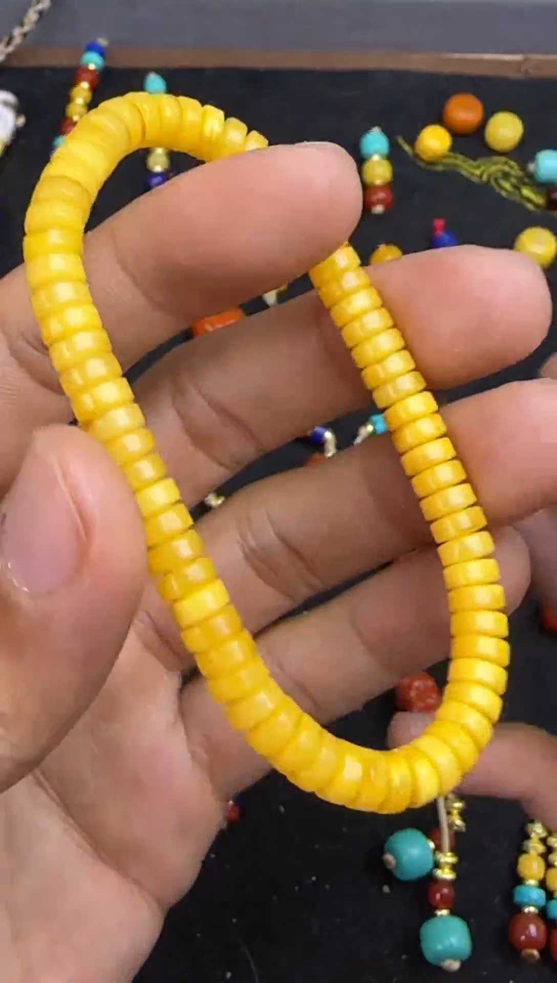 裸石蜜蜡未镶嵌6蜜蜡药片单圈