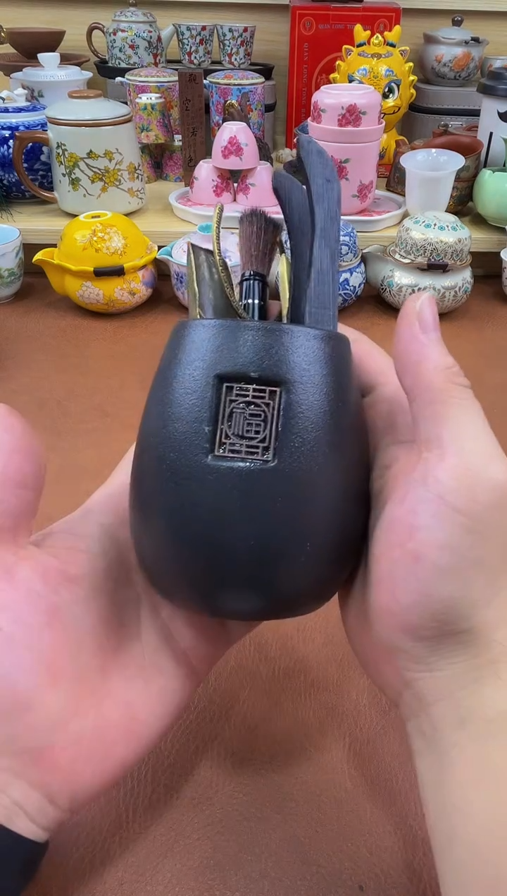 陶瓷茶具摆件旅行套组