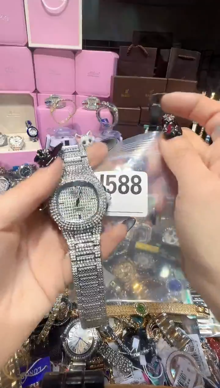 石英机芯不锈钢不锈钢直播定闪专用