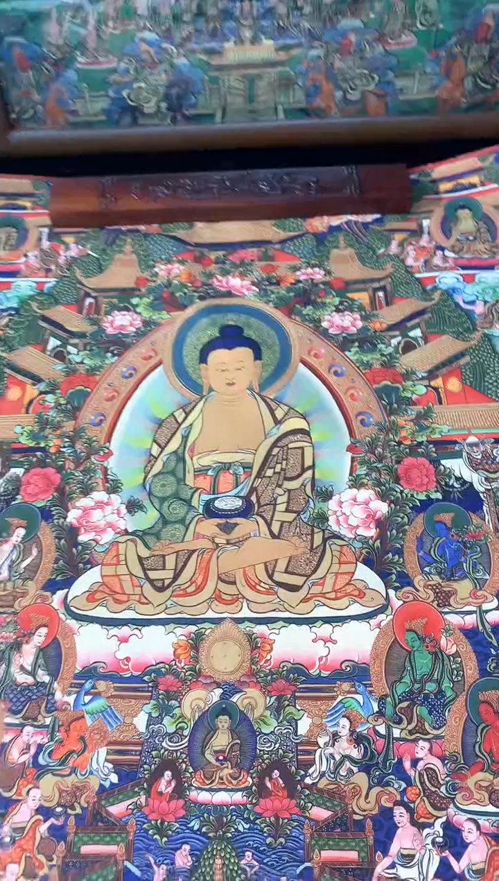 卷轴画16139释迦摩尼净土