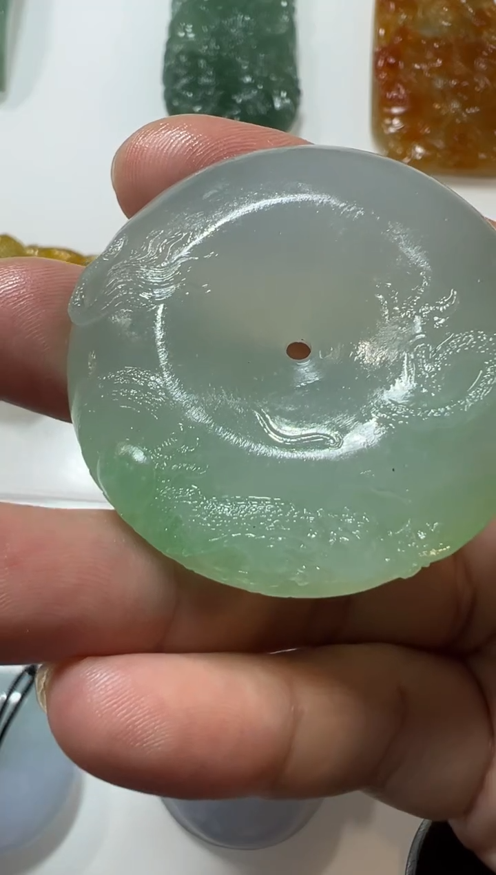 未镶嵌定制翡翠扣子