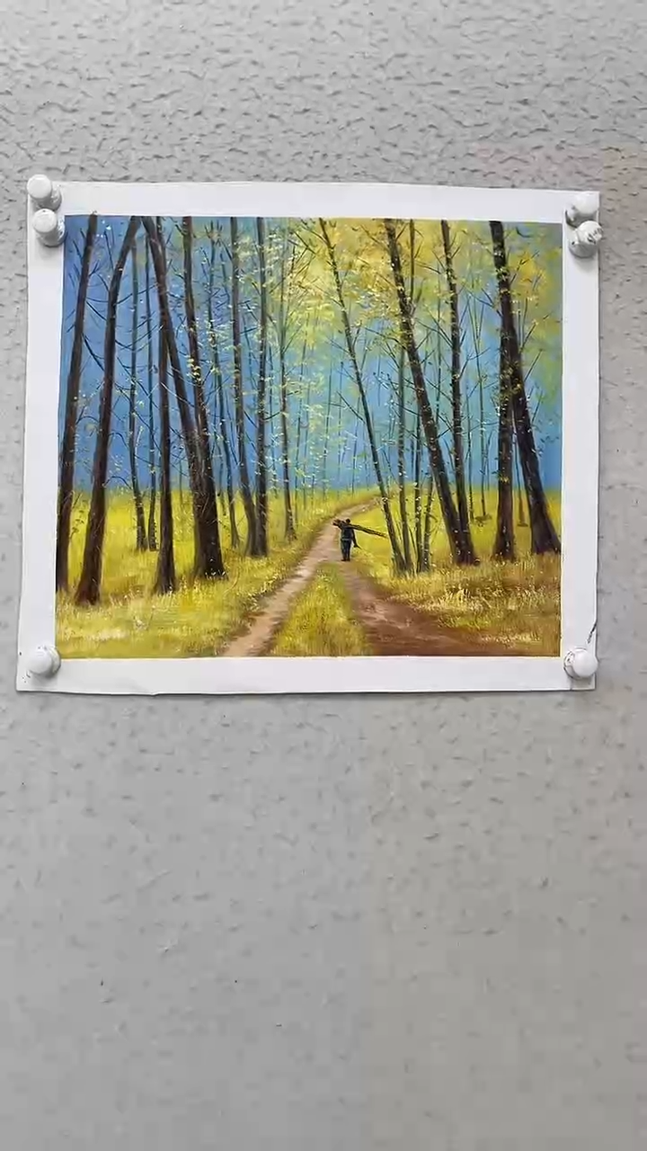 国画油画 麻布 约50-60厘米