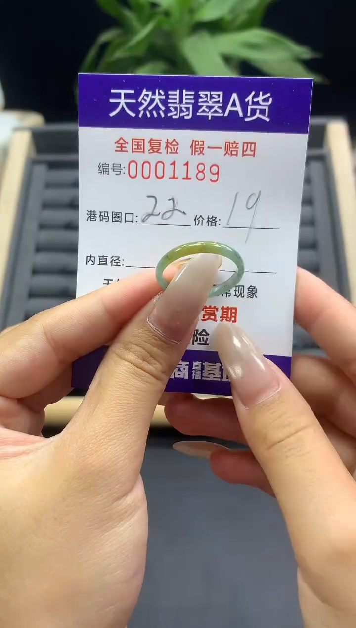 未镶嵌戒指翡翠天然  1189