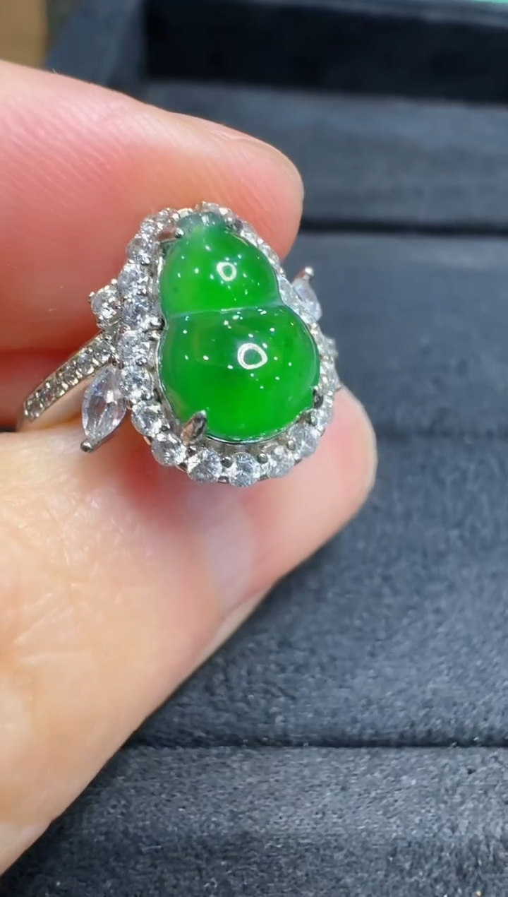 【闪购商品】翡翠戒指银S925镶嵌多样性团购发一件