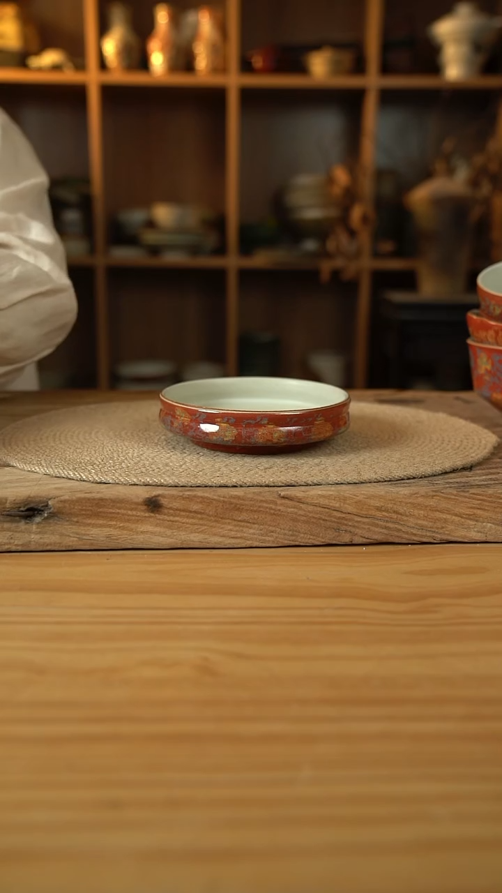 敦煌点彩系列的6英寸折腰盘1个