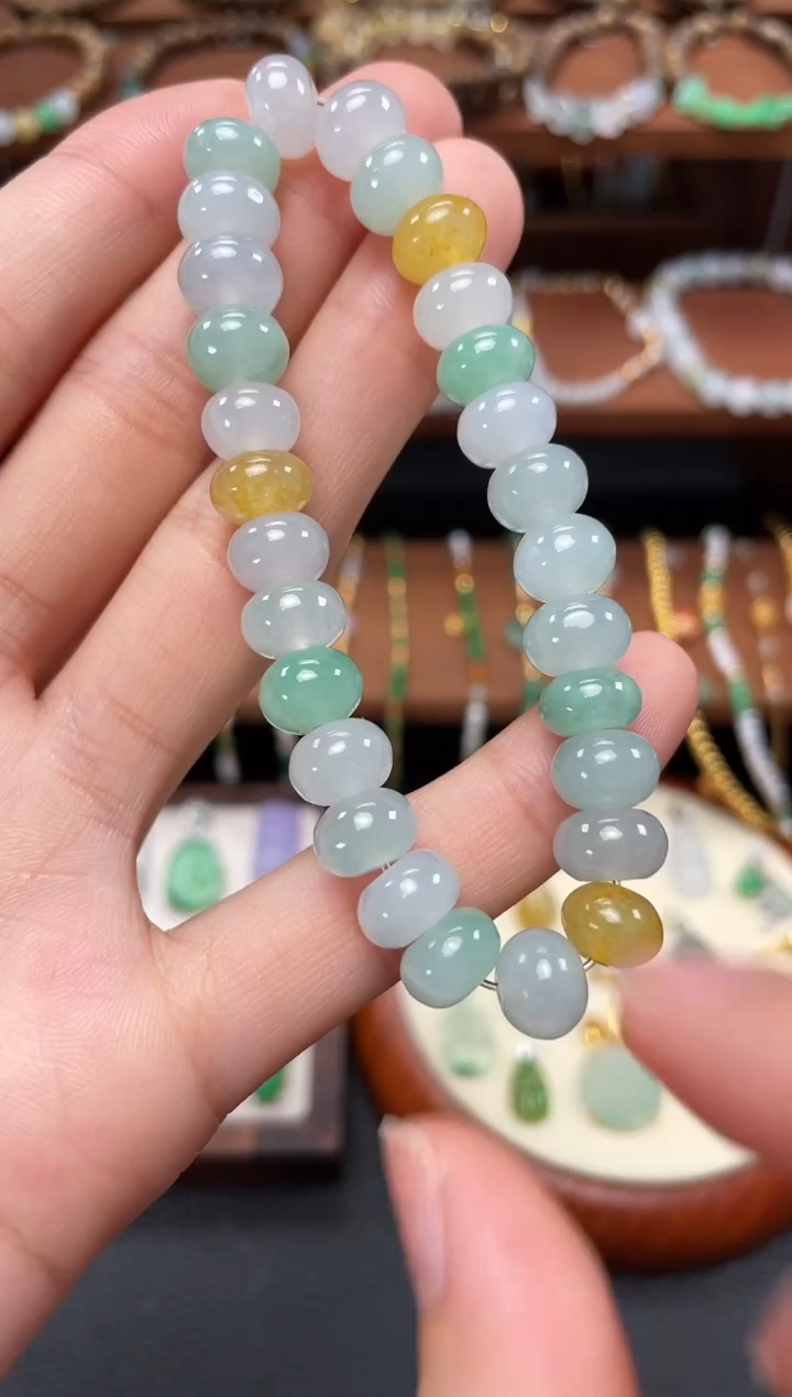 【闪购商品】翡翠套链未镶嵌一个  JK505