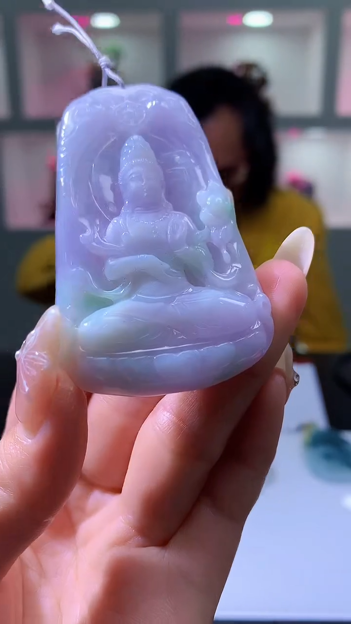 【闪购商品】定制翡翠未镶嵌8023jj-毛货挂件14