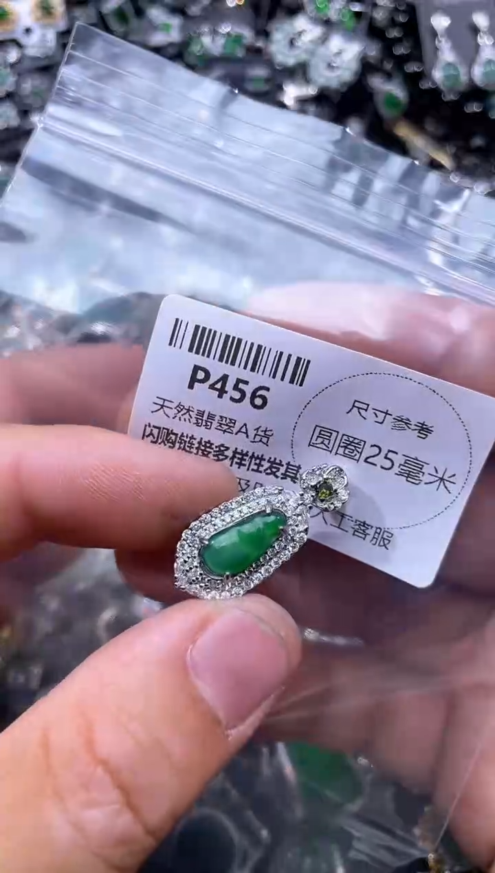 【闪购商品】翡翠颈饰未镶嵌P456吊坠