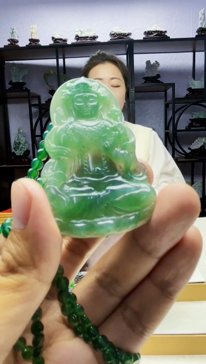 【闪购商品】定制翡翠未镶嵌毛货02050048多样性发其一