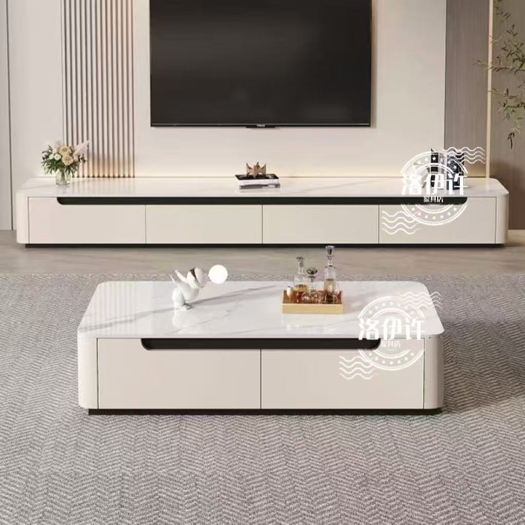 洛伊许小户型轻奢简约奶油风茶几