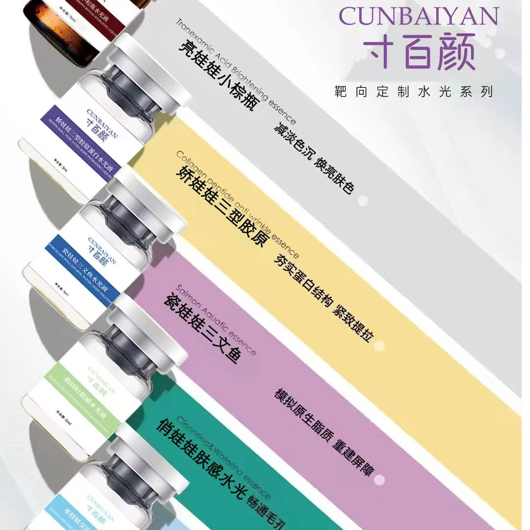 寸百颜水光液，198元门店体验包，功效水光液任选，门店赋能咨询