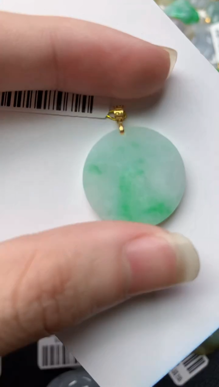 【闪购商品】翡翠颈饰18K金镶嵌89..........