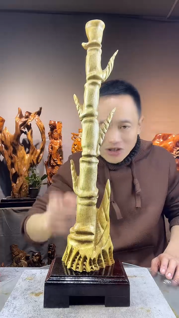 金丝楠摇****?小叶桢楠随行摆件39