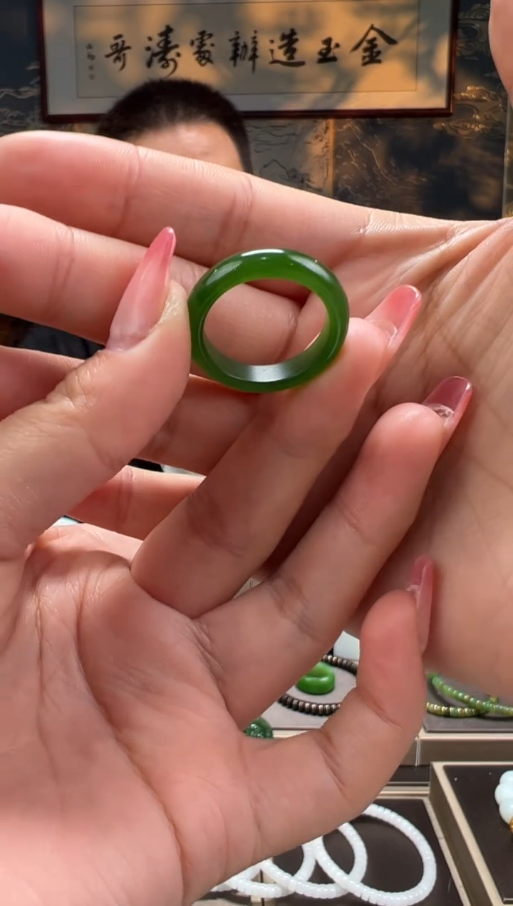 【闪购商品】和田玉戒指未镶嵌卡19.9mm