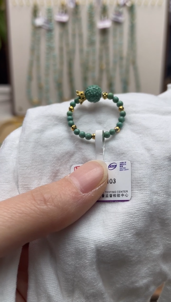 【闪购商品】绿松石戒指银S925镶嵌99