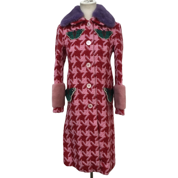 妃鱼/古驰/毛/大衣/95新/凡2/15