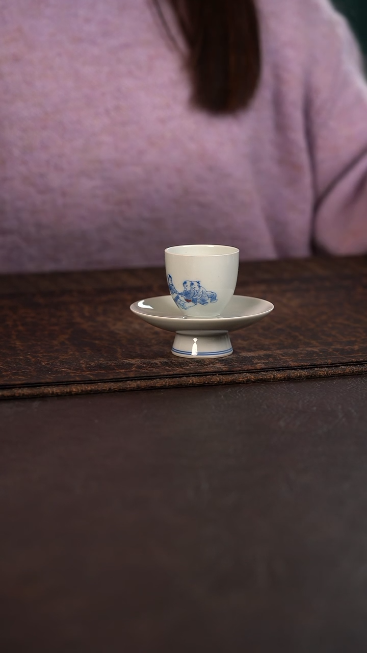 【闪购商品】杯聚澜堂童子一杯一碟