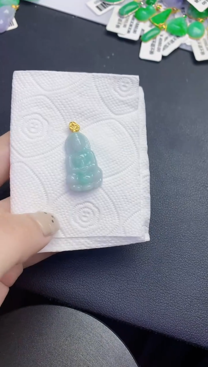 颈饰未镶嵌翡翠缅甸天然翡翠a货