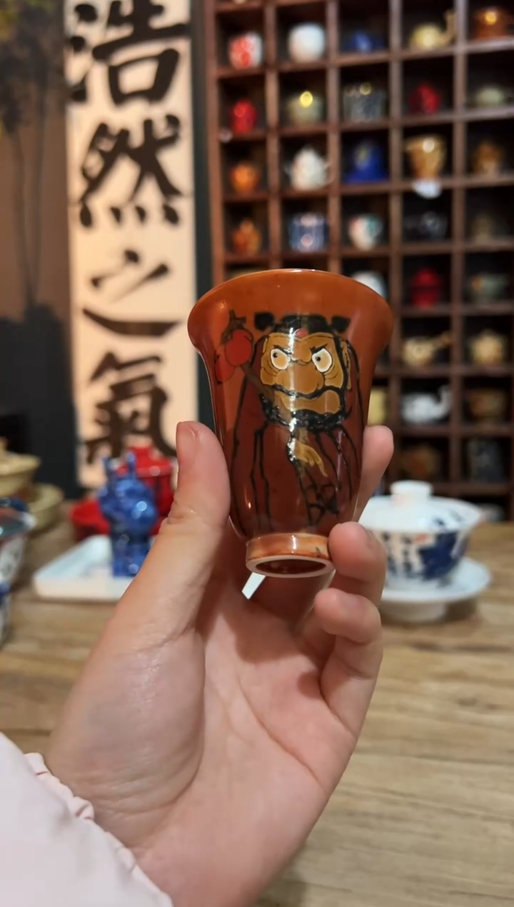 观云听雨原创手绘茶具