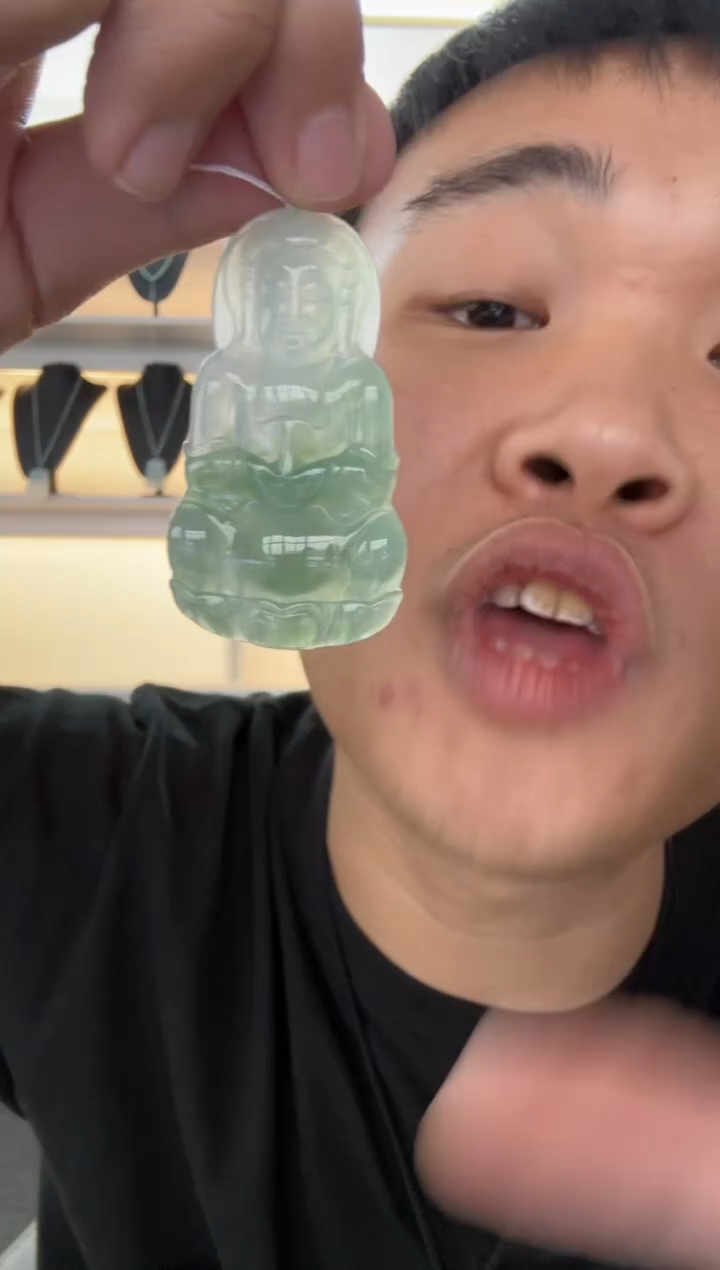【闪购商品】翡翠颈饰未镶嵌天然翡翠A货孤品一件