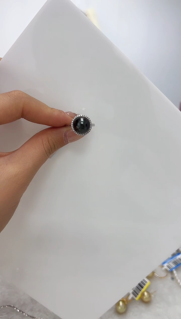【闪购商品】海水珍珠DA银S925镶嵌戒指 10 V2672
