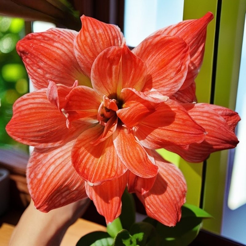 【火龙】种球★重瓣朱顶红种球室内外盆栽花卉种植高观赏性