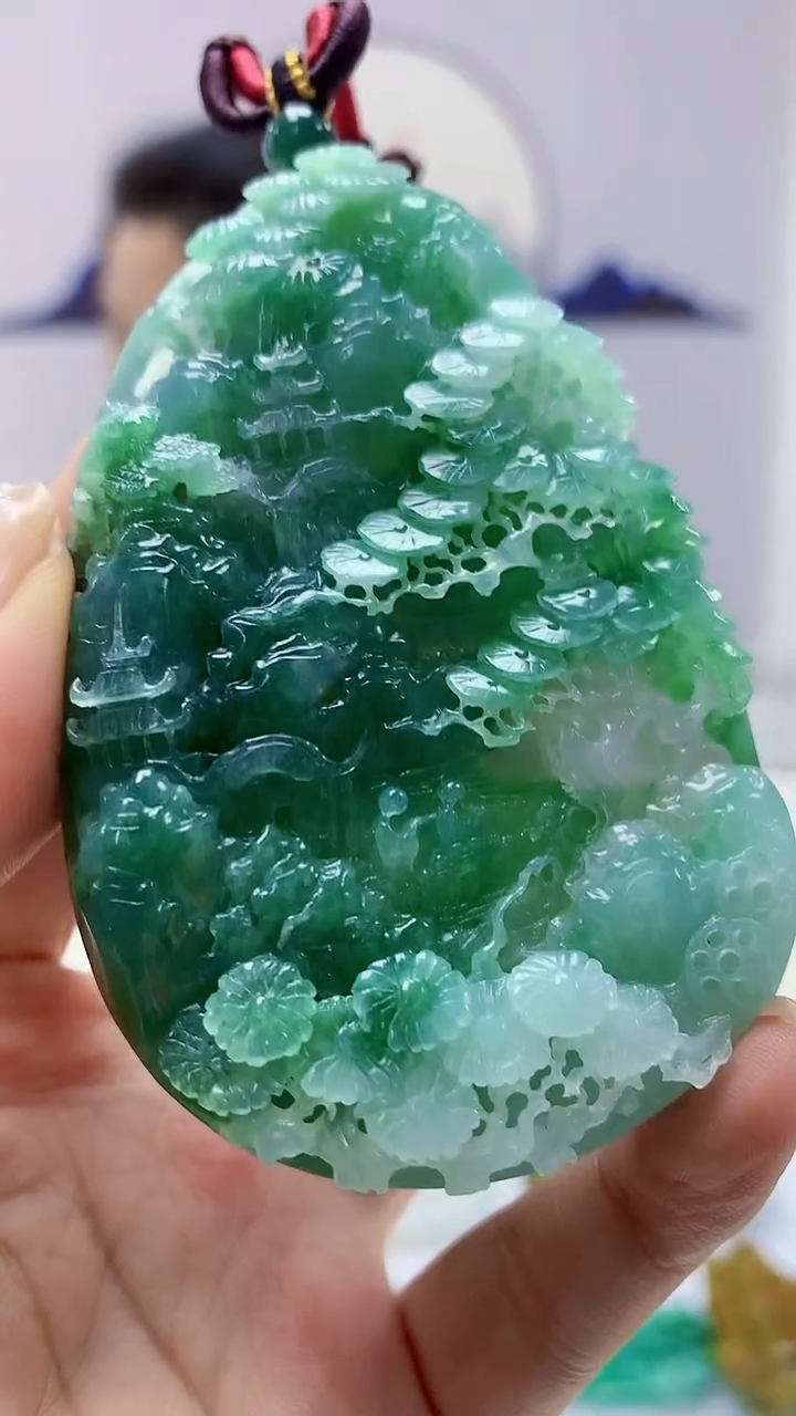 【闪购商品】定制翡翠未镶嵌4902ms-毛货6山水