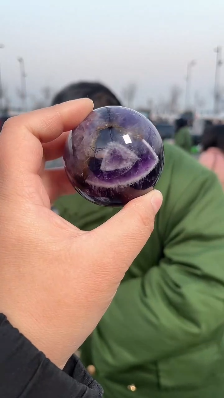 【闪购商品】紫晶水晶球未镶嵌天然多样性发一56mm36