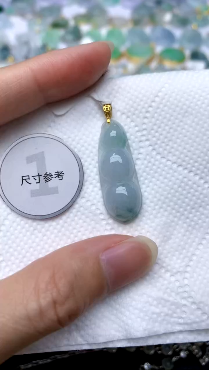 颈饰银S925镶嵌翡翠天然A货翡翠