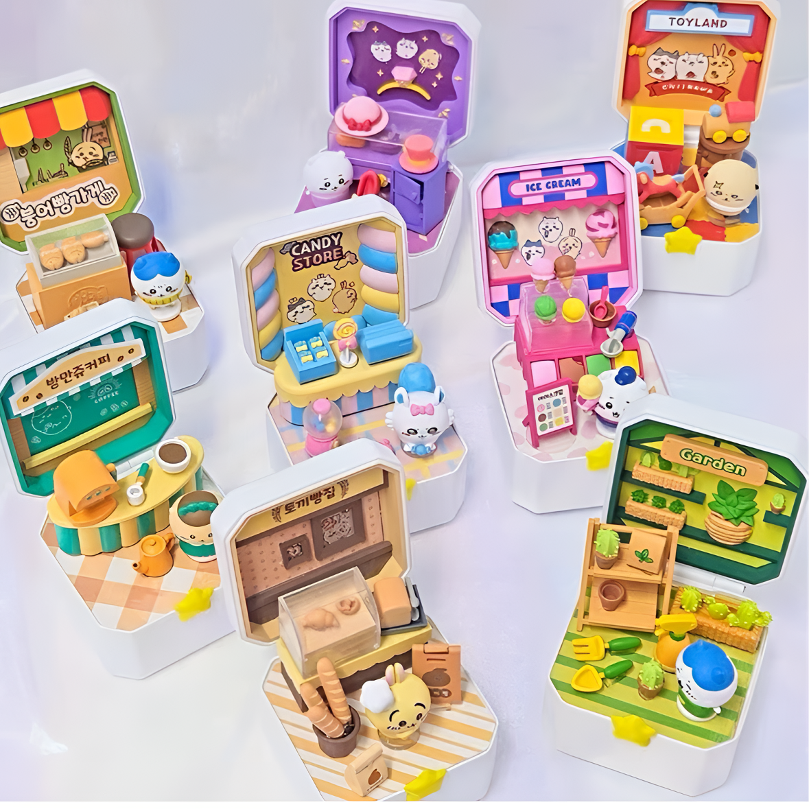 鱼仔【chiikawa美食小镇】吉伊卡哇韩版盲盒吧唧