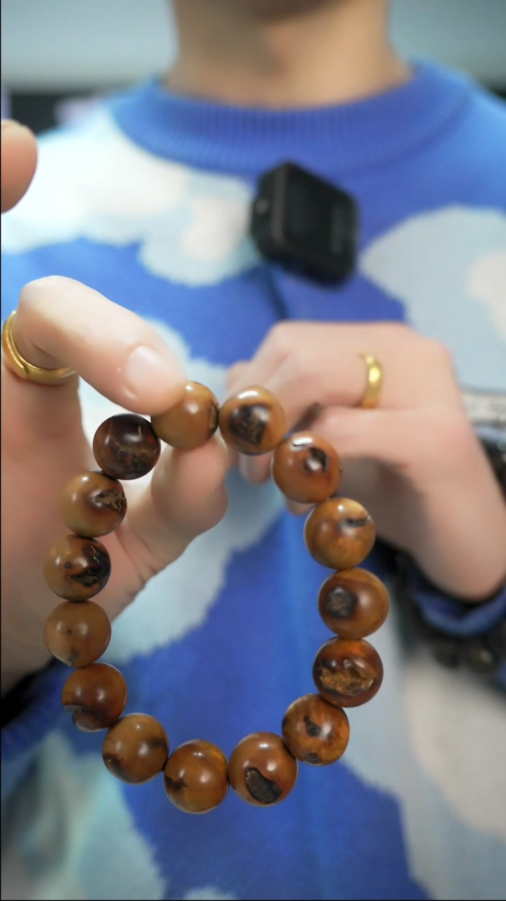 【闪购商品】枣木手串/手链枣木雷裂1.5圆珠