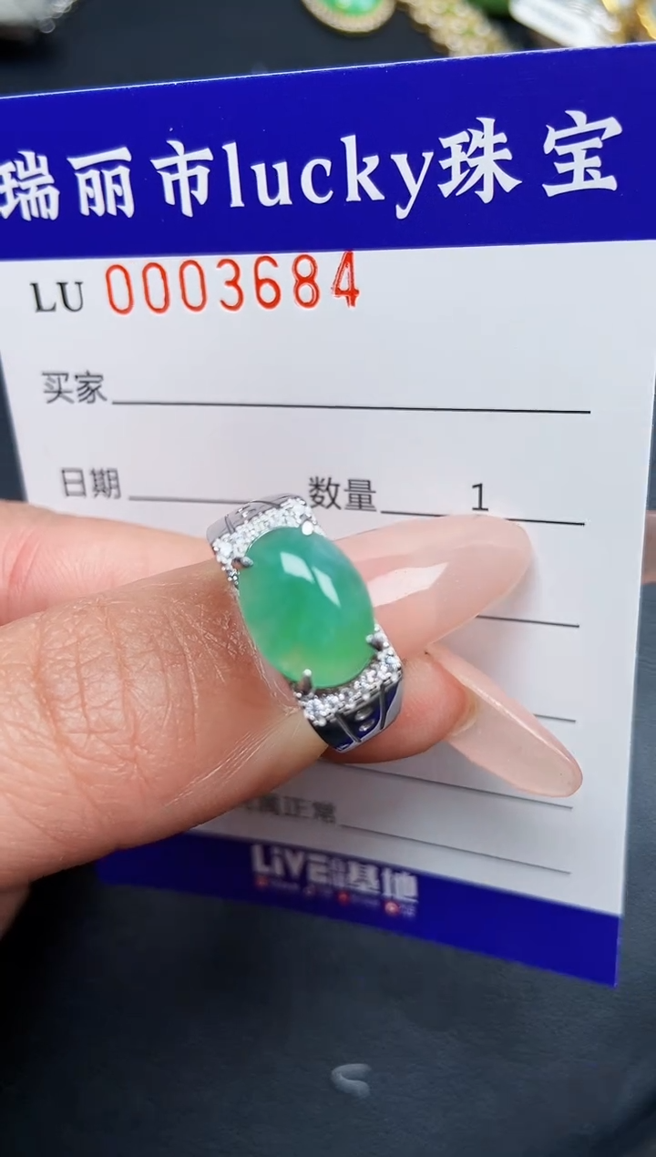 【闪购商品】翡翠颈饰银S925镶嵌3684