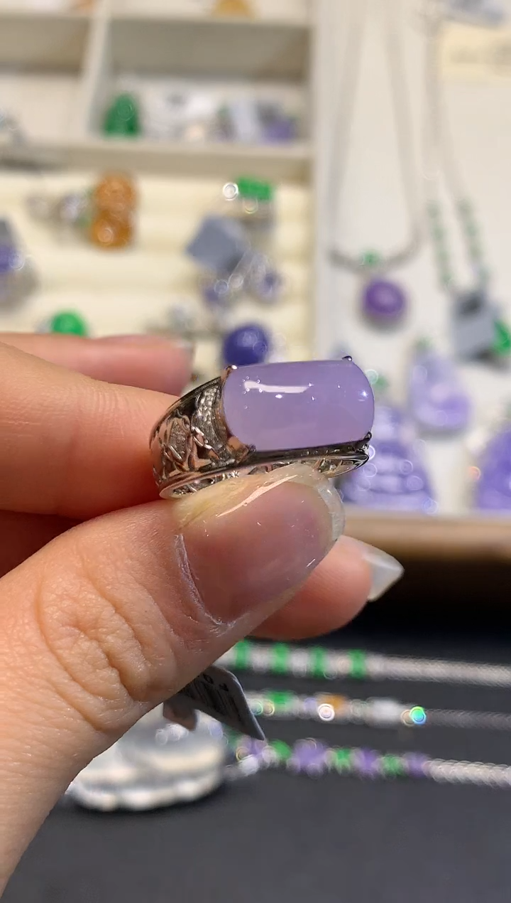 【闪购商品】翡翠戒指18K金镶嵌1189  