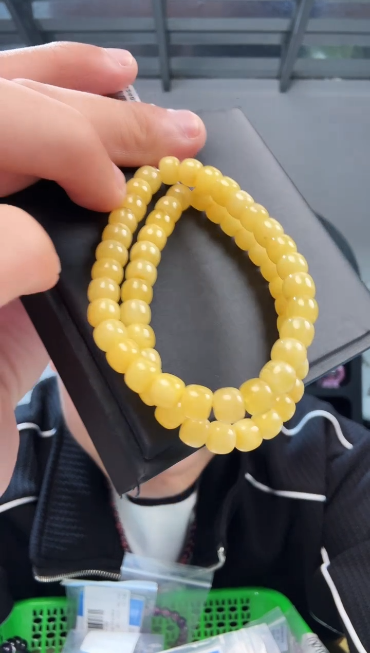 手链蜜蜡未镶嵌晶0114 约7mm 多样性发一件