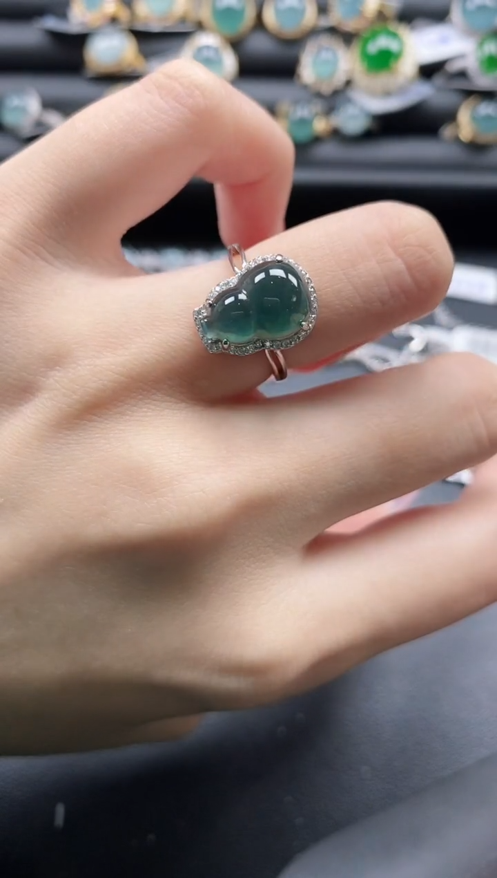 【闪购商品】翡翠戒指银S925镶嵌1111