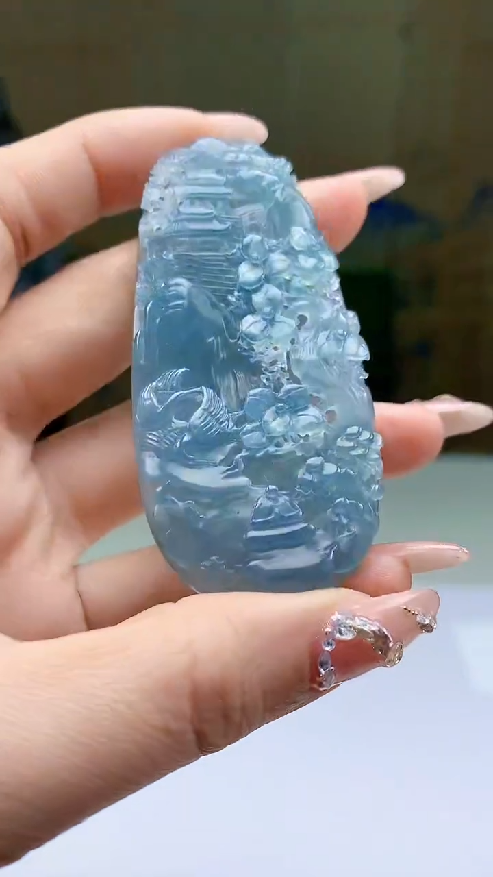 【闪购商品】定制翡翠未镶嵌4688ty-毛货挂件333