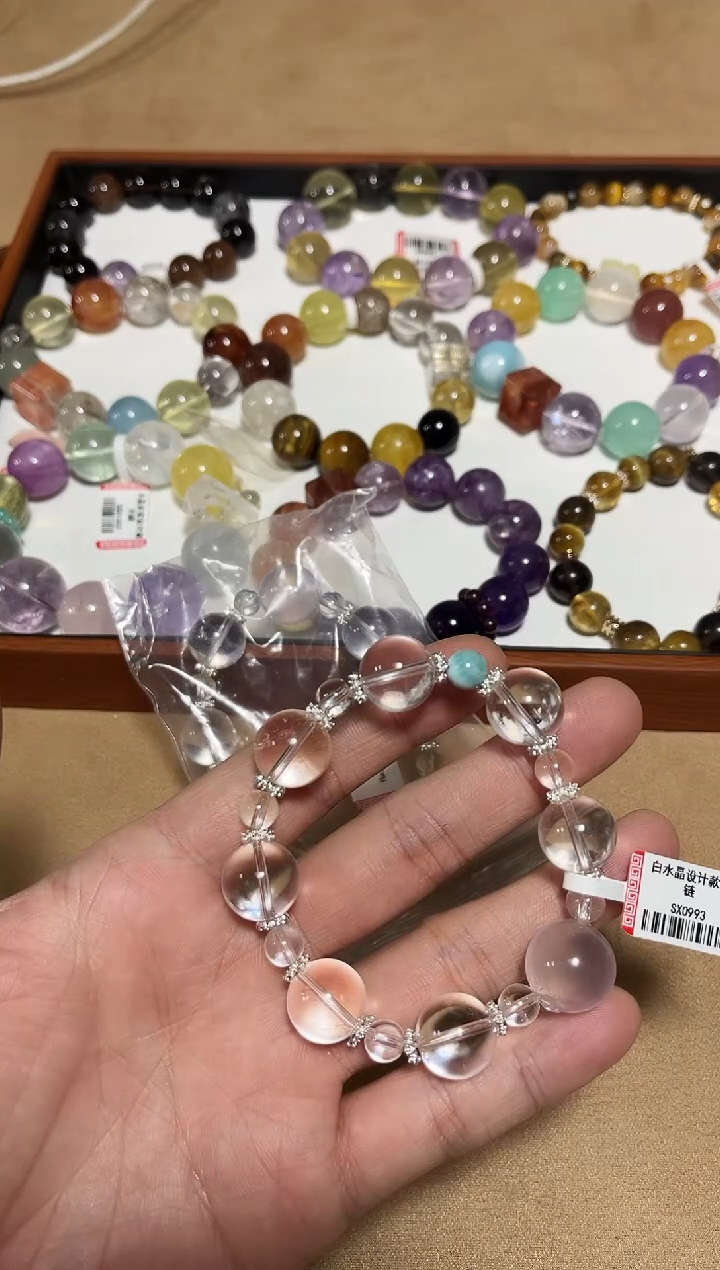 未镶嵌手链水晶24-15白水晶设计款手链