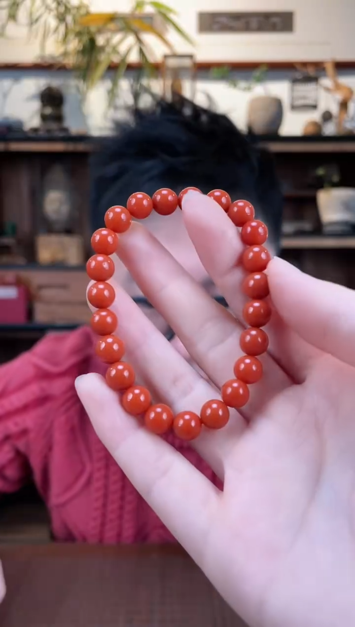 【闪购商品】南红玛瑙手串未镶嵌8m南红手串TX
