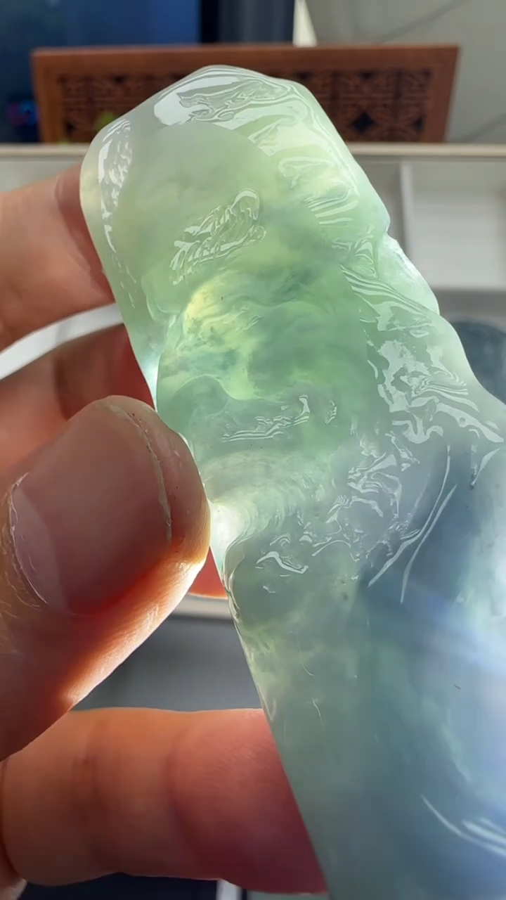 【闪购商品】翡翠挂件未镶嵌国雕谢林工（定制退货扣1000元）