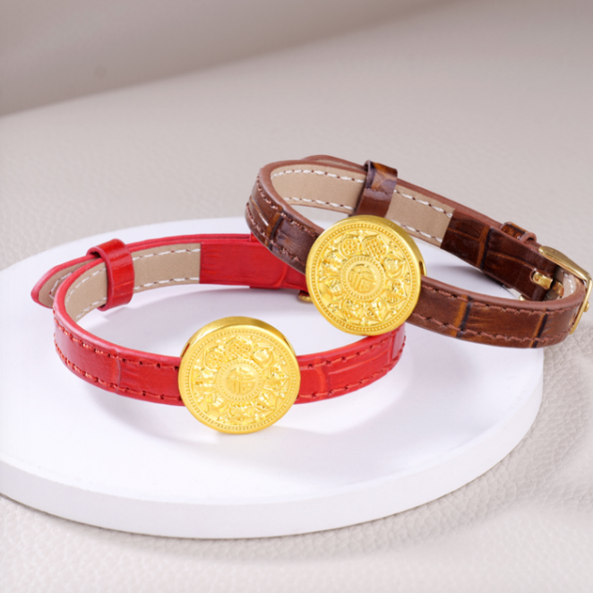 【婷婷专享】足金999 棕/红表盘 多样性发一 BP 90179 添金纳喜