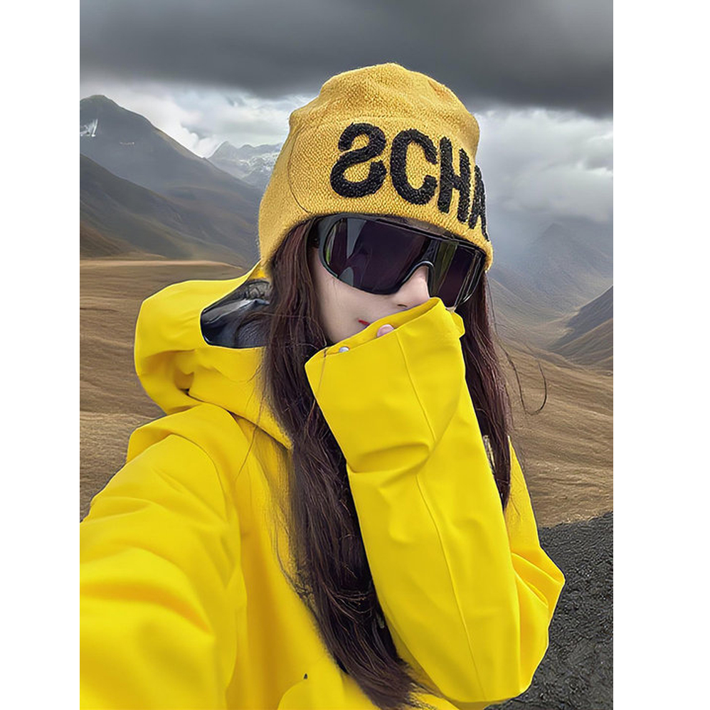 登山冷帽女2025年新款川西旅游草原毛线帽徒步堆堆帽包头针织帽子